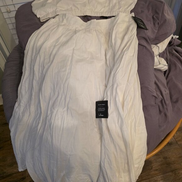 Lulus Brings You Back Ivory Two-piece Midi Dress White - Size XL - Picture 4 of 4